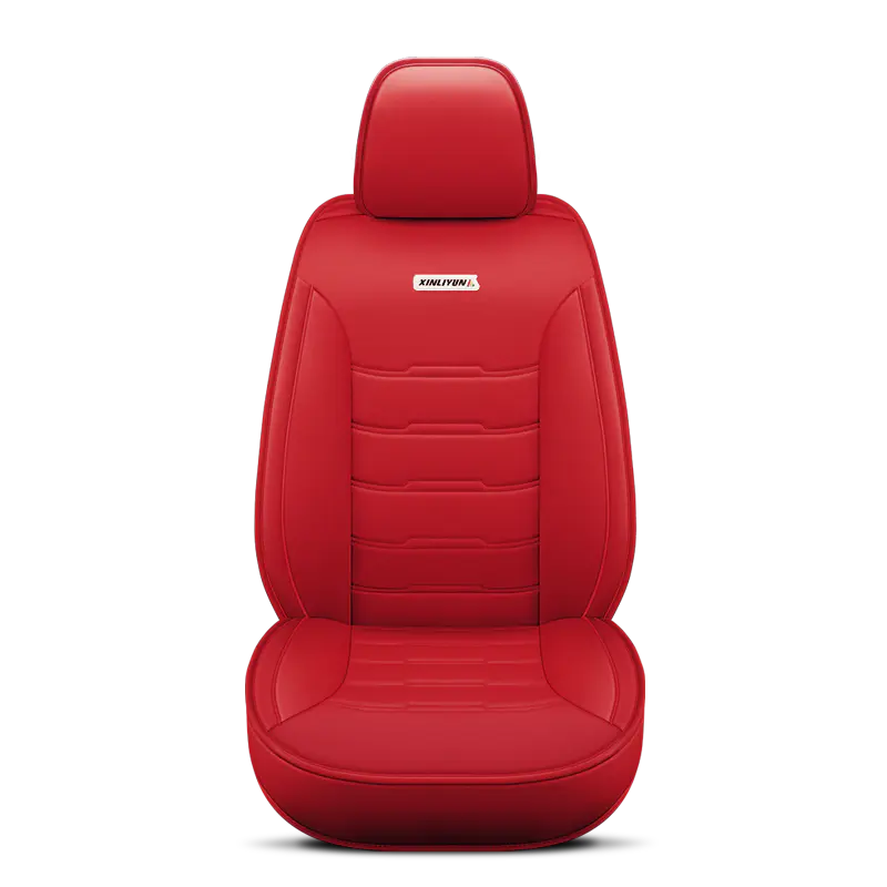 Custom Breathable Pu  Leather Car Seat Cover Full Set Universal