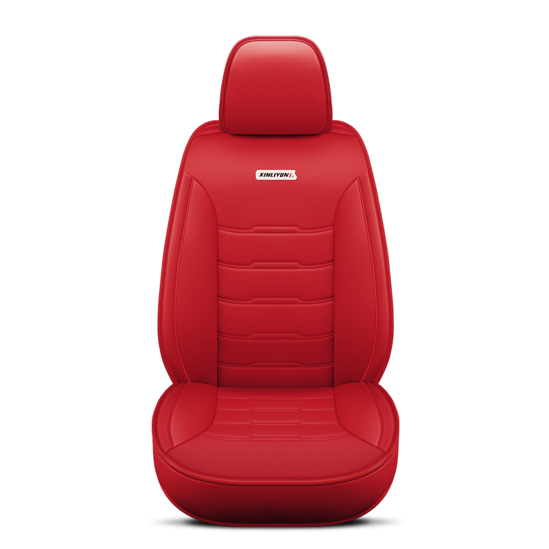 Custom Breathable Pu  Leather Car Seat Cover Full Set Universal