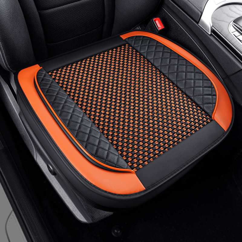 Full Cover Black Breathable Car Seat Cushion, Multiple Colors Available