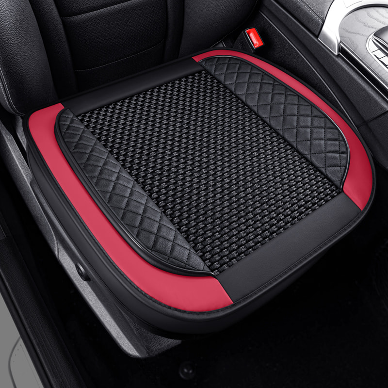 Full Cover Black Breathable Car Seat Cushion, Multiple Colors Available