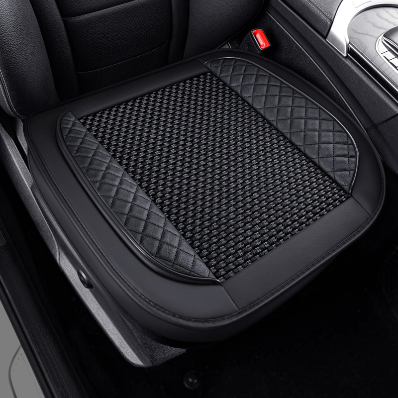 Full Cover Black Breathable Car Seat Cushion, Multiple Colors Available