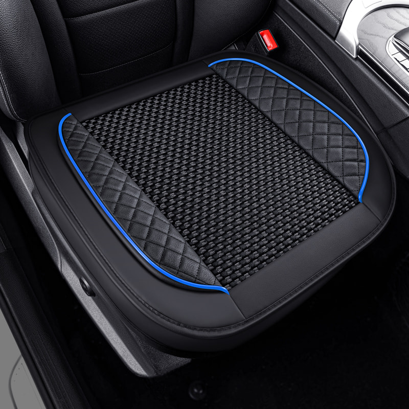 Full Cover Black Breathable Car Seat Cushion, Multiple Colors Available