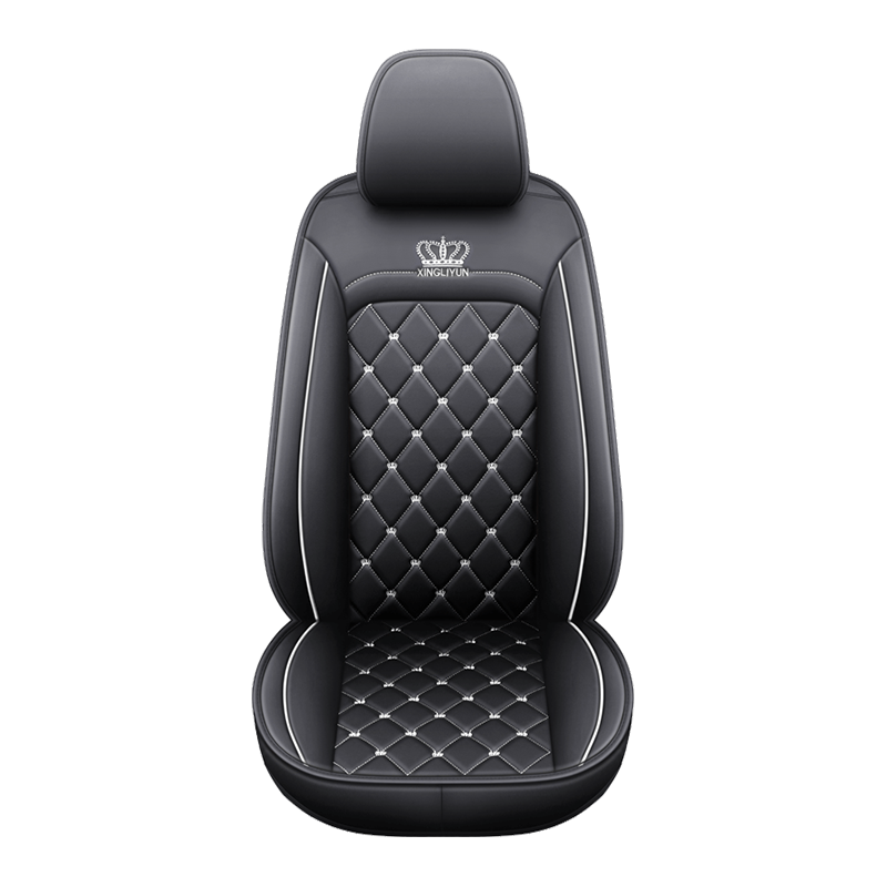 British Style Crown Embroidery Full Set Of Car Seat Cover Protective Cover Leather