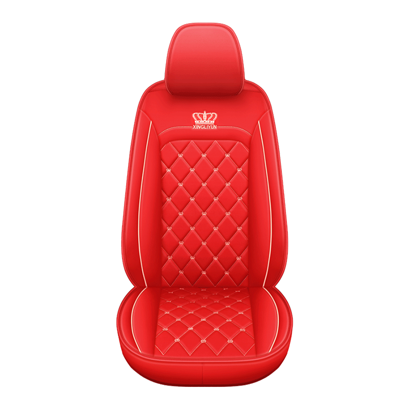 British Style Crown Embroidery Full Set Of Car Seat Cover Protective Cover Leather
