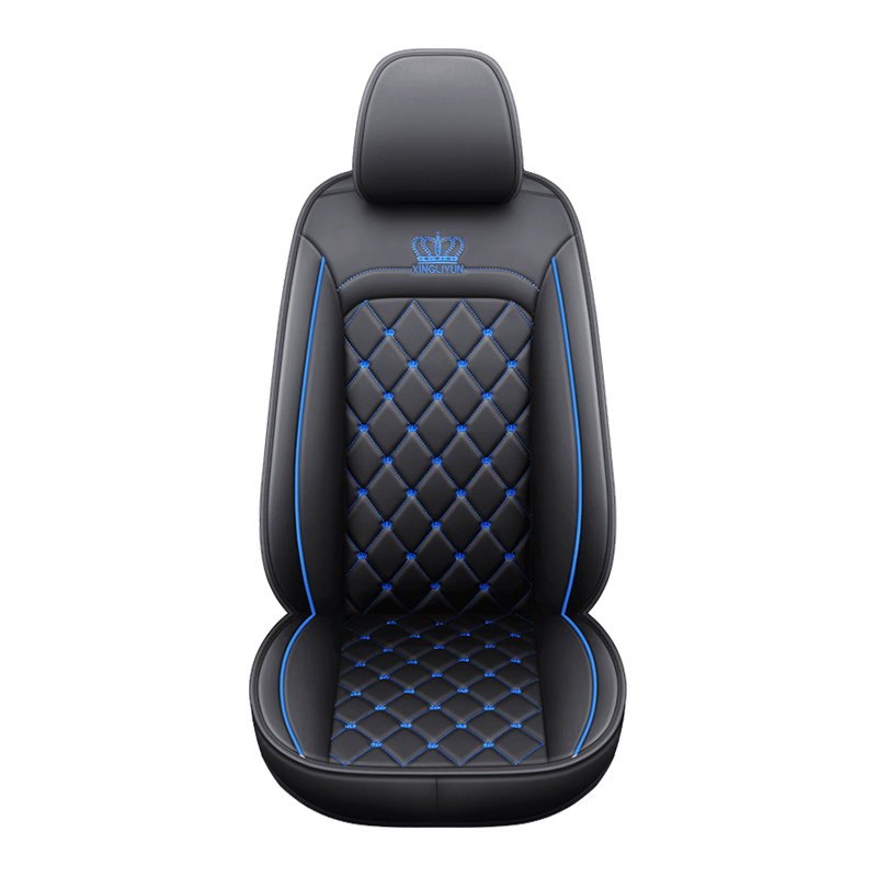 British Style Crown Embroidery Full Set Of Car Seat Cover Protective Cover Leather