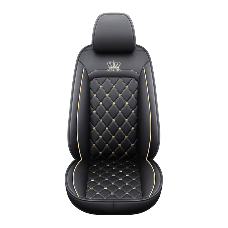 British Style Crown Embroidery Full Set Of Car Seat Cover Protective Cover Leather
