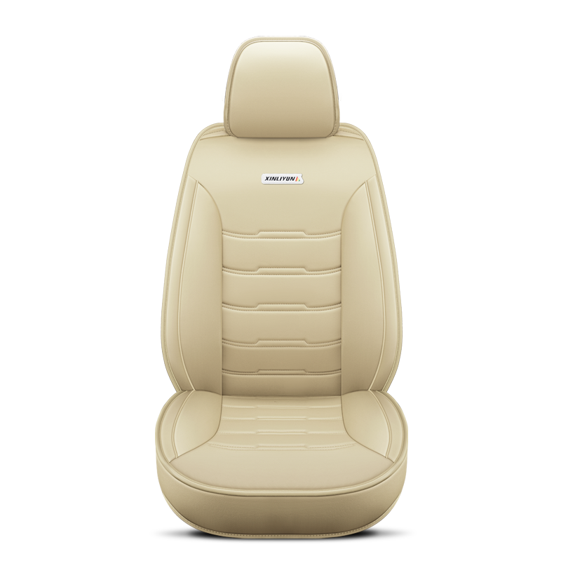 Car Full Set Seat Cover Sets Deluxe Genuine Leather Seat Cushions Padded