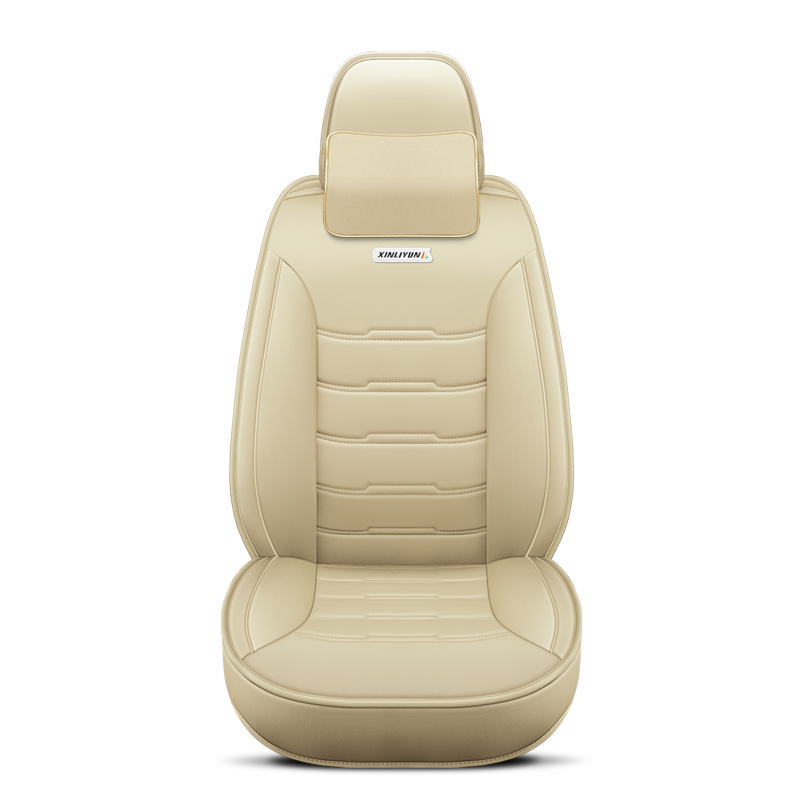 Car Full Set Seat Cover Sets Deluxe Genuine Leather Seat Cushions Padded