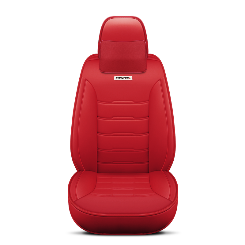 Car Full Set Seat Cover Sets Deluxe Genuine Leather Seat Cushions Padded
