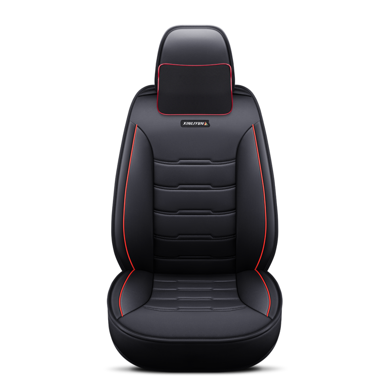 Car Full Set Seat Cover Sets Deluxe Genuine Leather Seat Cushions Padded