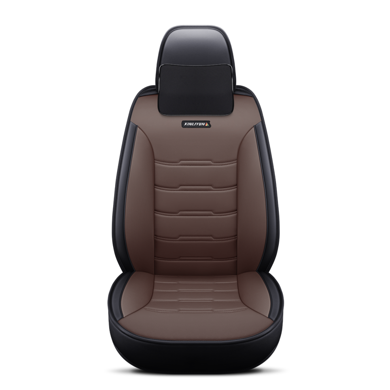 Car Full Set Seat Cover Sets Deluxe Genuine Leather Seat Cushions Padded