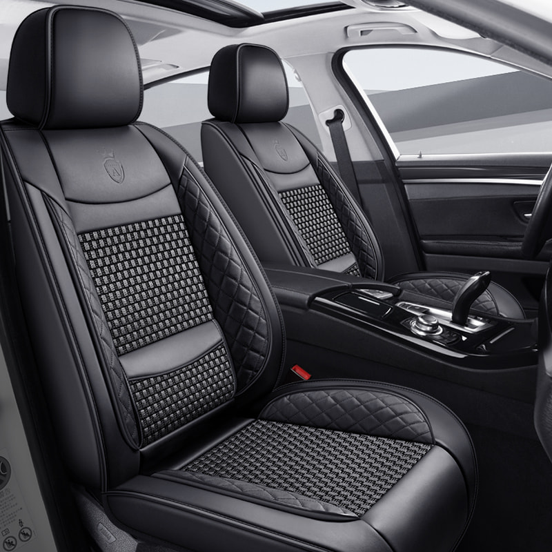 Car seat cover cushion PU leather brown