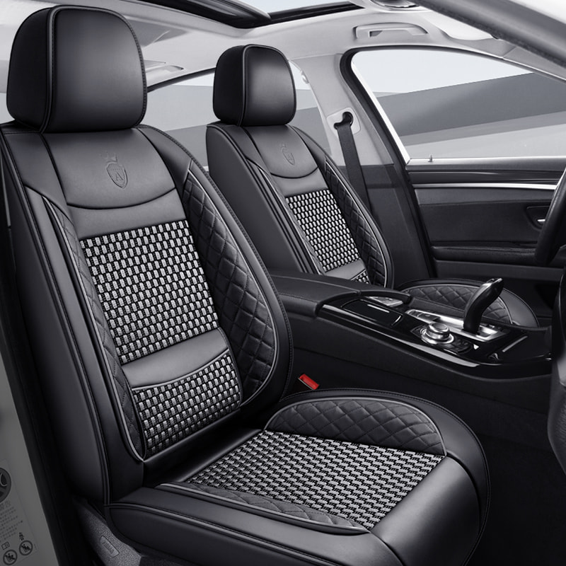 Car seat cover cushion PU leather brown