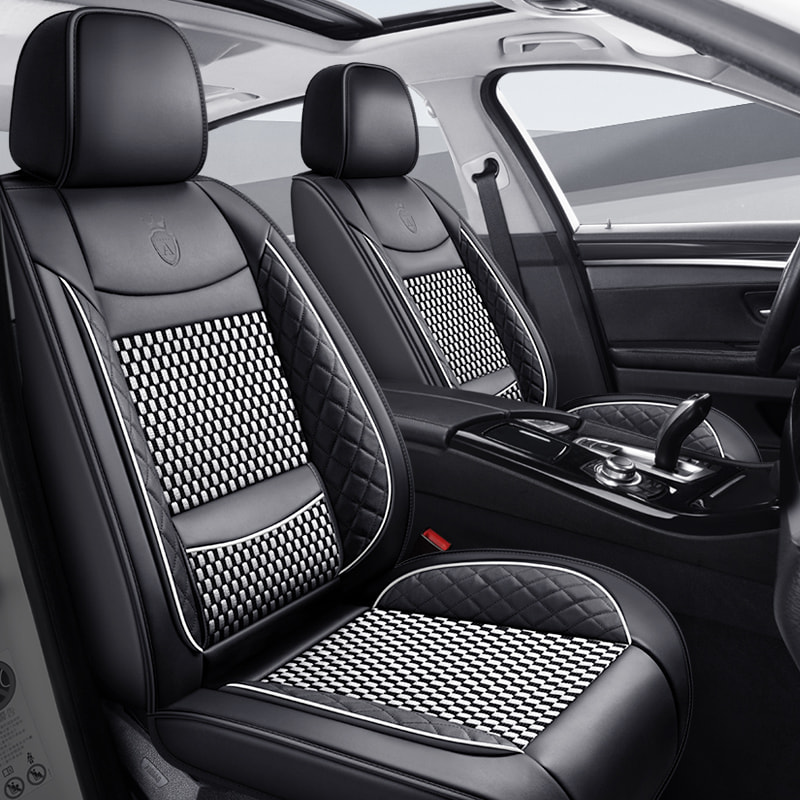 Car seat cover cushion PU leather brown