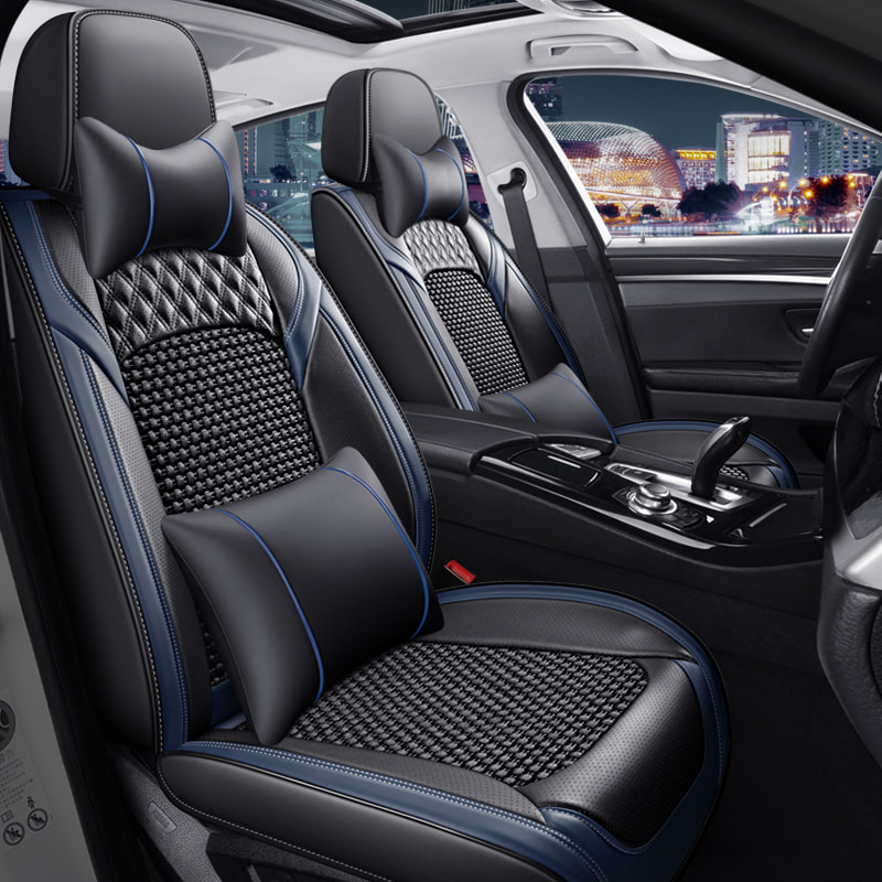 Car seat Cover ice Silk Compatible Accessories Covers Vehicle 