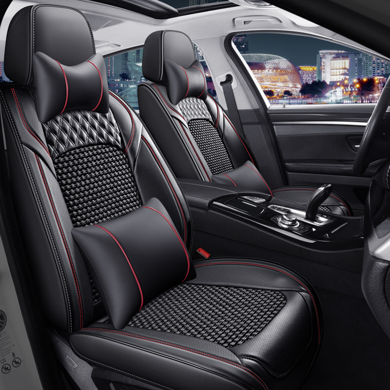 Car seat Cover ice Silk Compatible Accessories Covers Vehicle 
