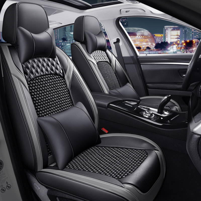 Car seat Cover ice Silk Compatible Accessories Covers Vehicle 