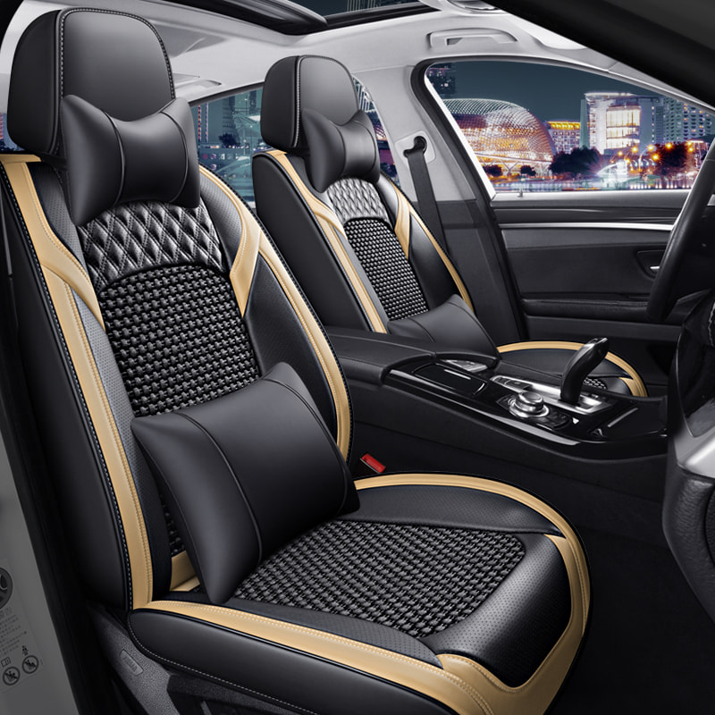 Car seat Cover ice Silk Compatible Accessories Covers Vehicle 