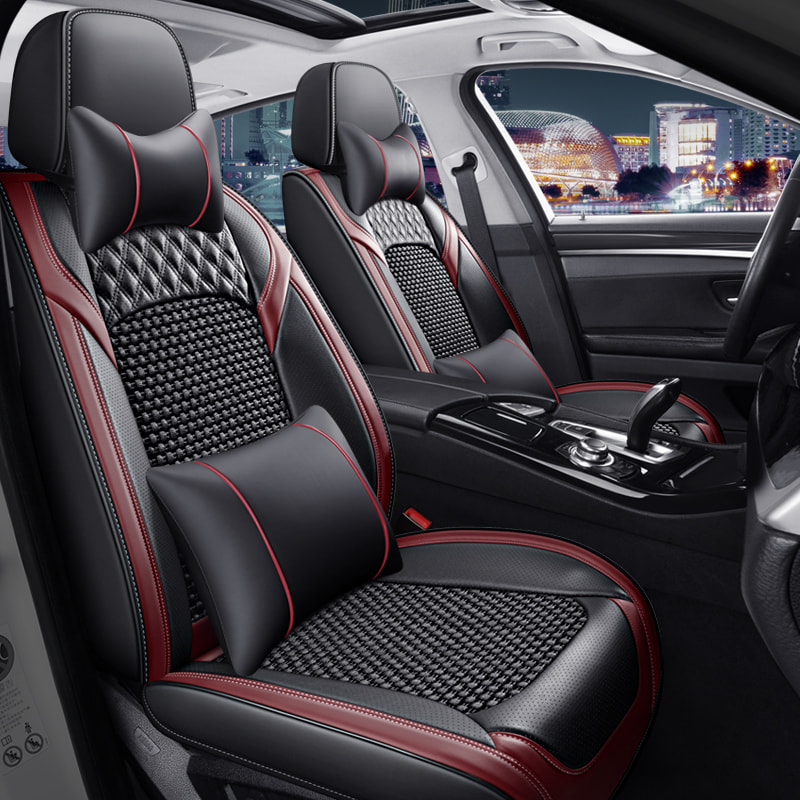 Car seat Cover ice Silk Compatible Accessories Covers Vehicle 