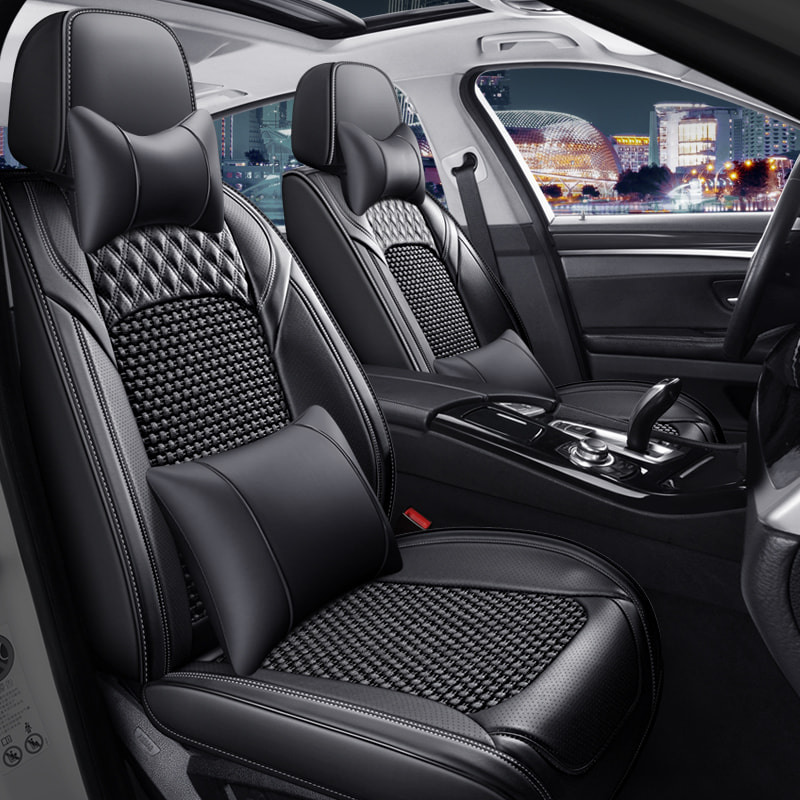 Car seat Cover ice Silk Compatible Accessories Covers Vehicle 