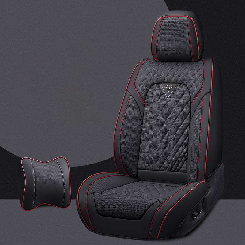 Car Seat Covers, Breathable Fabric, and Nappa Leather Front and Rear Seat Covers
