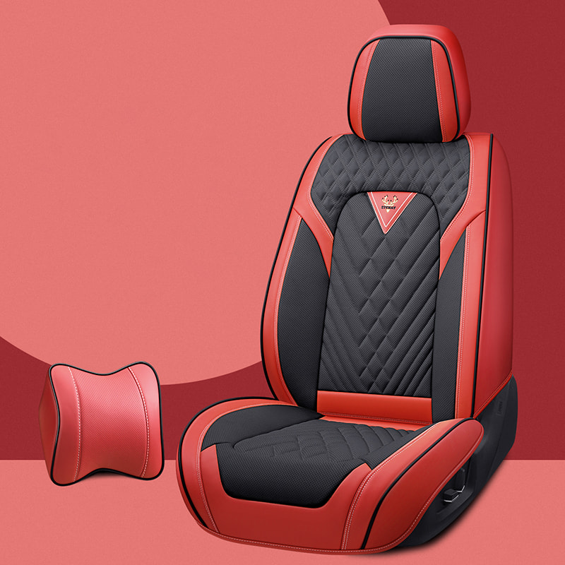 Car Seat Covers, Breathable Fabric, and Nappa Leather Front and Rear Seat Covers