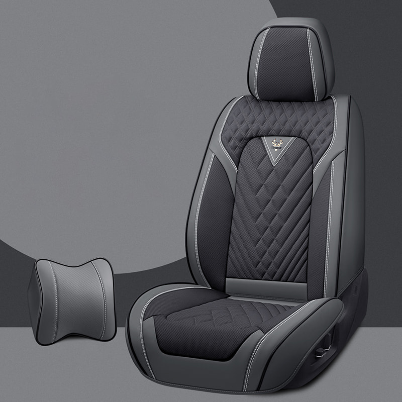 Car Seat Covers, Breathable Fabric, and Nappa Leather Front and Rear Seat Covers