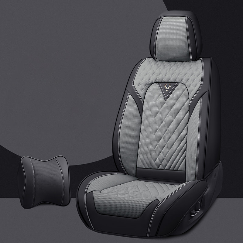 Car Seat Covers, Breathable Fabric, and Nappa Leather Front and Rear Seat Covers