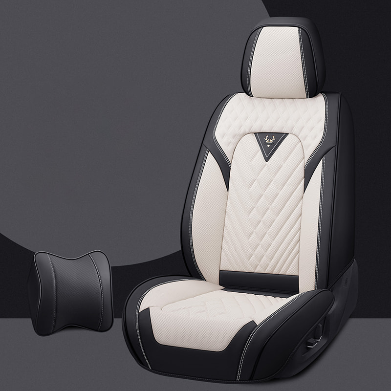 Car Seat Covers, Breathable Fabric, and Nappa Leather Front and Rear Seat Covers