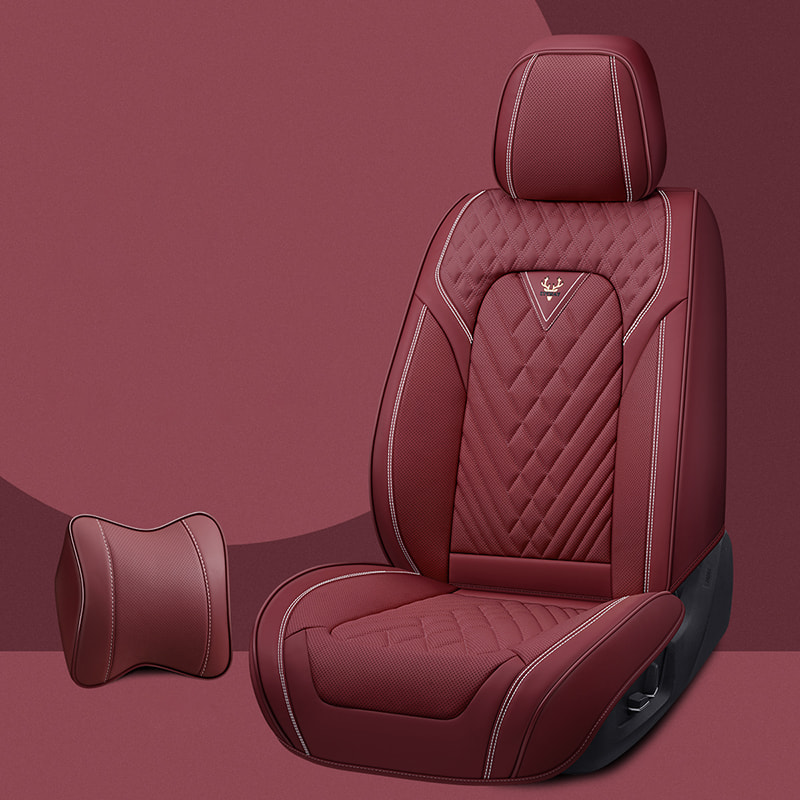 Car Seat Covers, Breathable Fabric, and Nappa Leather Front and Rear Seat Covers