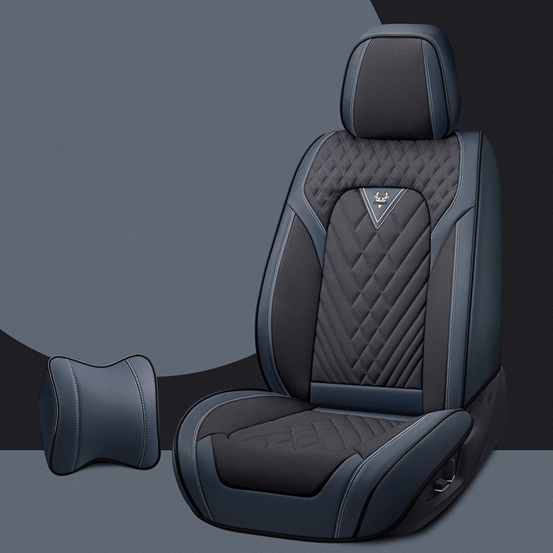 Car Seat Covers, Breathable Fabric, and Nappa Leather Front and Rear Seat Covers