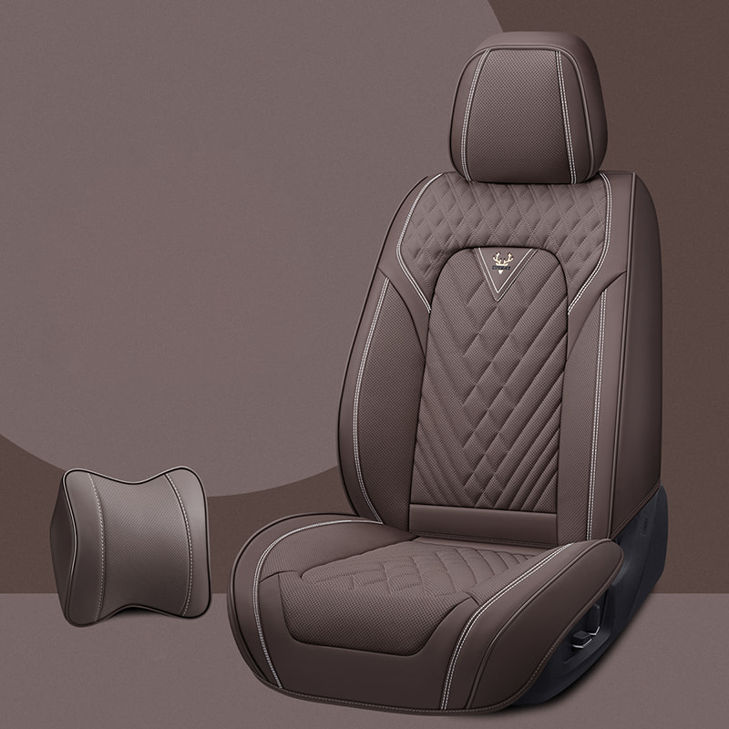 Car Seat Covers, Breathable Fabric, and Nappa Leather Front and Rear Seat Covers