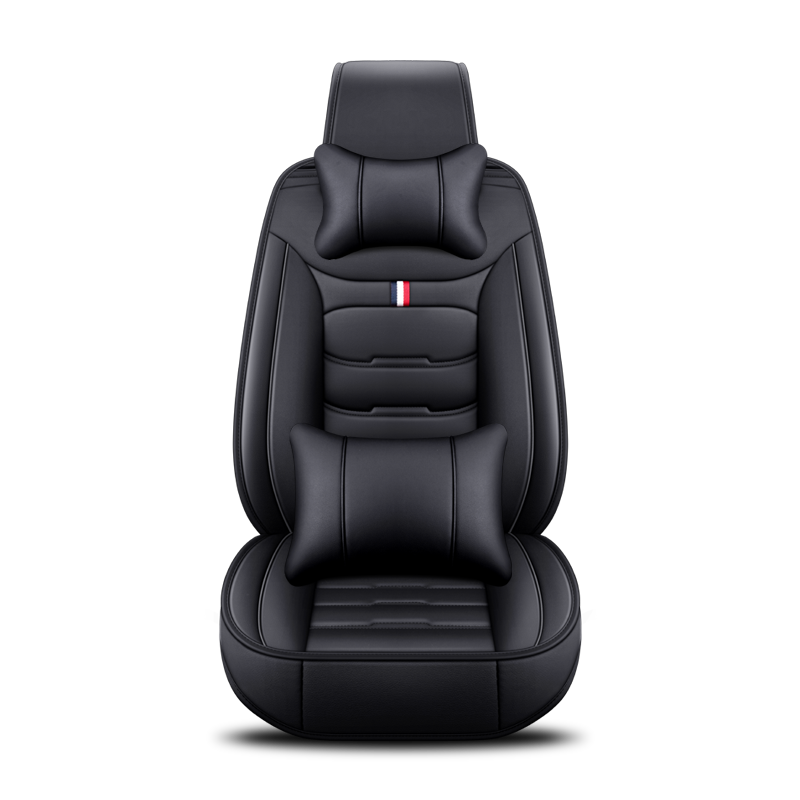Car Seat Covers,5-seat Seat Protectors, Airbag Compatible(Black Coffee and pillow)