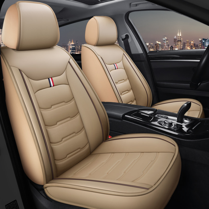 Car Seat Covers,5-seat Seat Protectors, Airbag Compatible(Black Coffee and pillow)