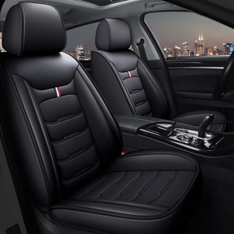 Car Seat Covers,5-seat Seat Protectors, Airbag Compatible(Black Coffee and pillow)