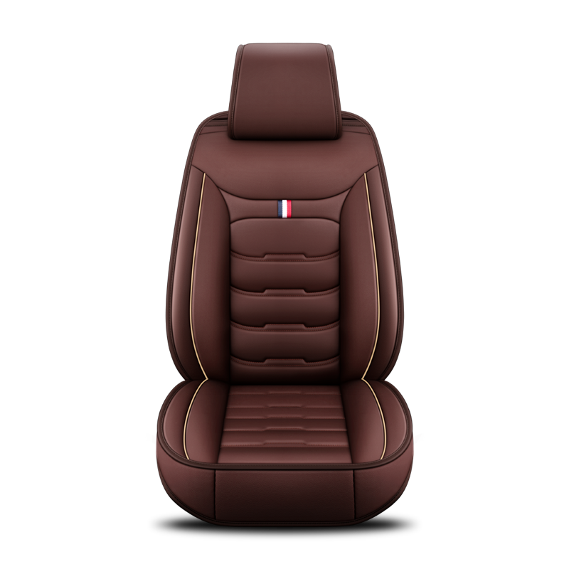 Car Seat Covers,5-seat Seat Protectors, Airbag Compatible(Black Coffee and pillow)
