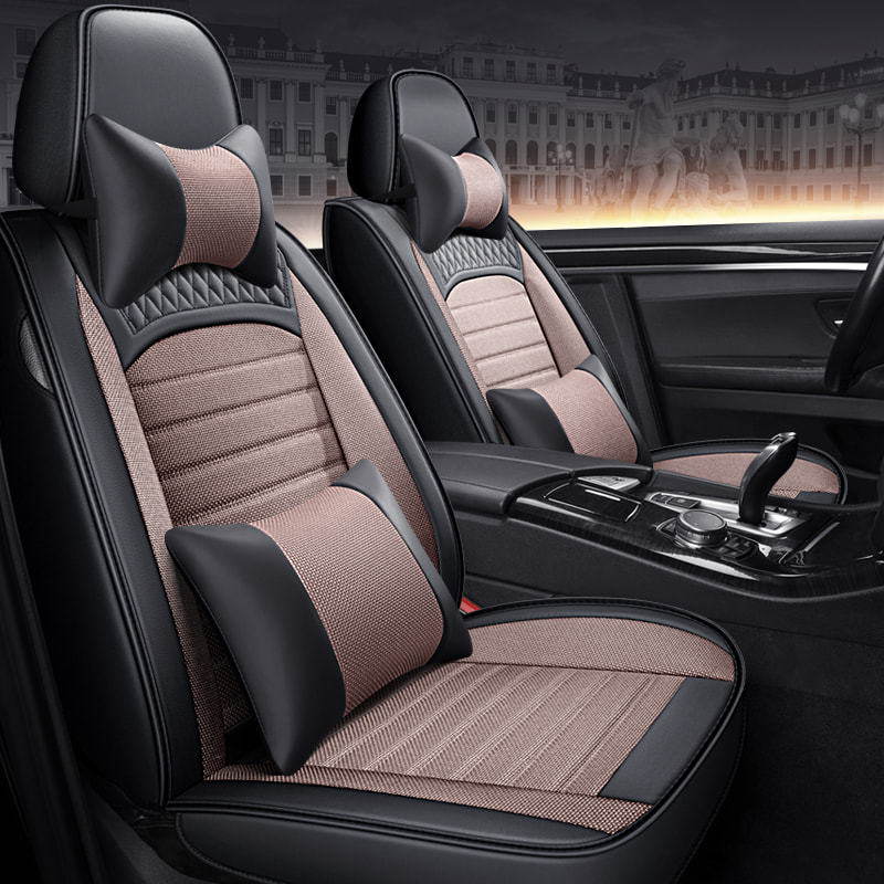 Linen Diamond Car Seat Cover Available In Multiple Colors