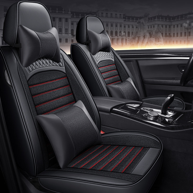 Linen Diamond Car Seat Cover Available In Multiple Colors