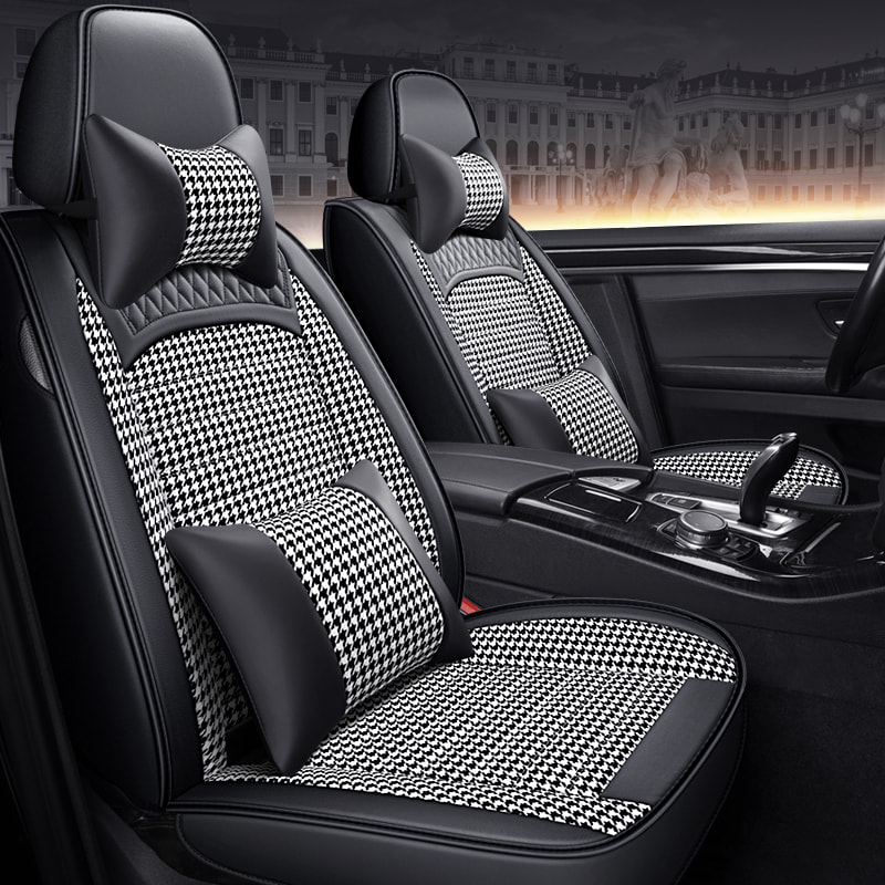 Linen Diamond Car Seat Cover Available In Multiple Colors