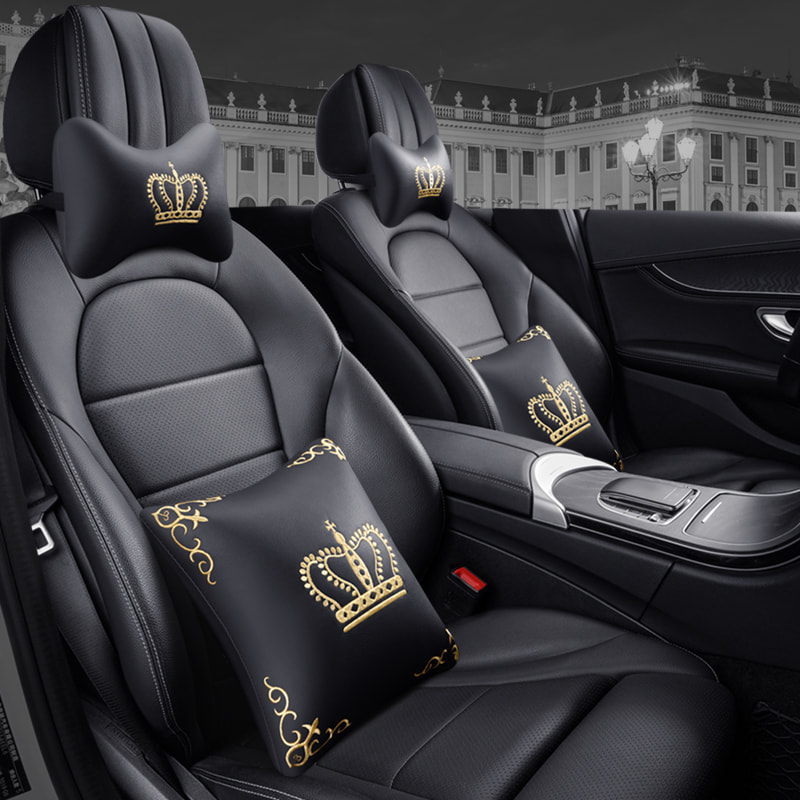 Leather Car Seat Cover Capes Compatible Diamond Cute Full Set Interior Accessories