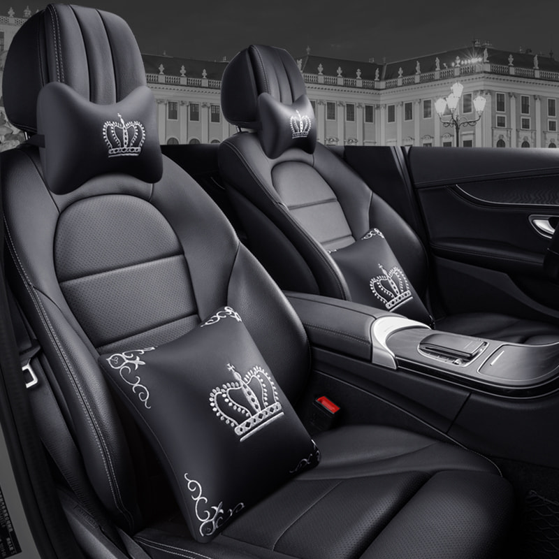 Leather Car Seat Cover Capes Compatible Diamond Cute Full Set Interior Accessories