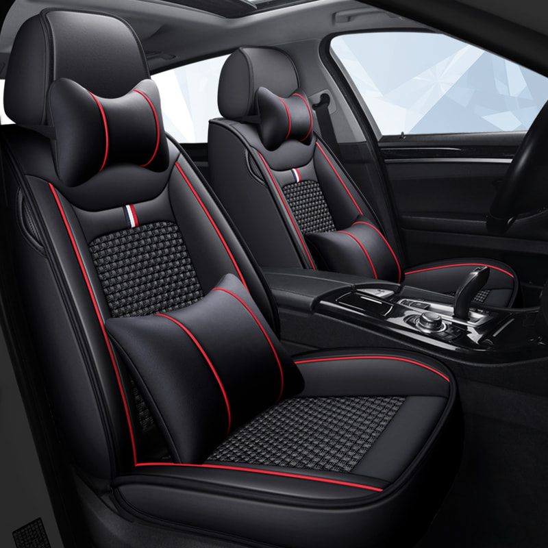 Leather Seat Covers for Cars Mesh Breathable Seat Cushion