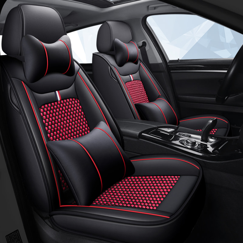 Leather Seat Covers for Cars Mesh Breathable Seat Cushion