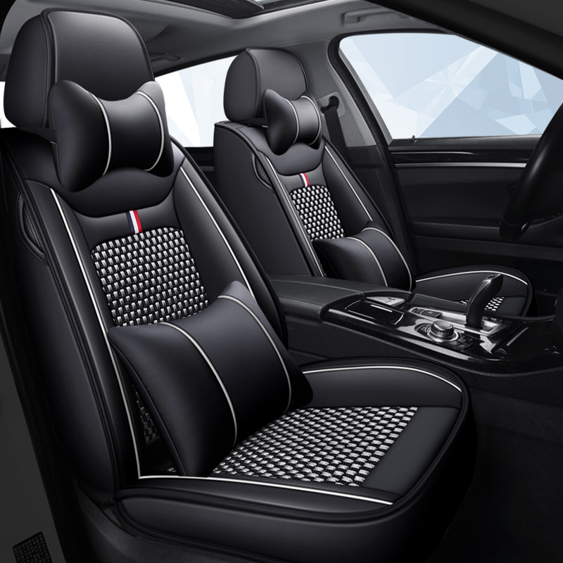 Leather Seat Covers for Cars Mesh Breathable Seat Cushion