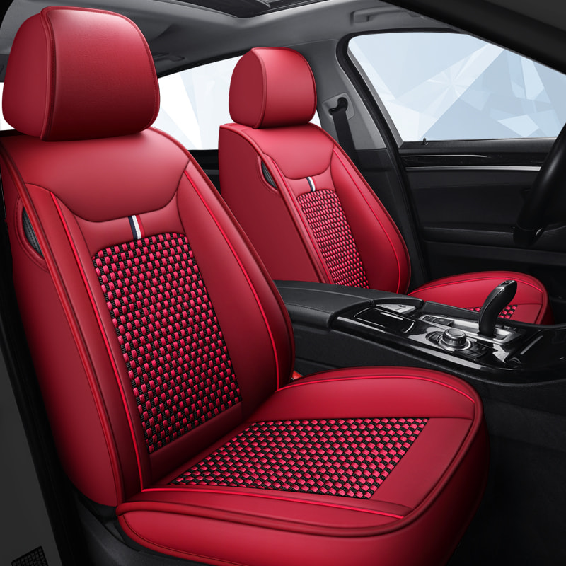 Leather Seat Covers for Cars Mesh Breathable Seat Cushion