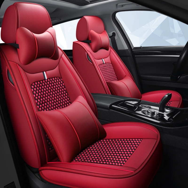 Leather Seat Covers for Cars Mesh Breathable Seat Cushion