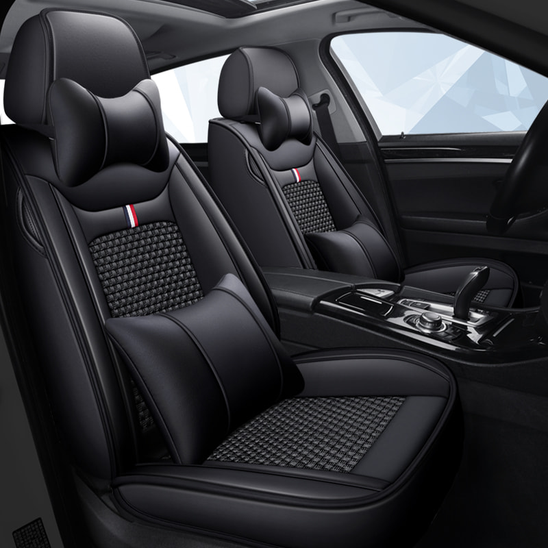 Leather Seat Covers for Cars Mesh Breathable Seat Cushion