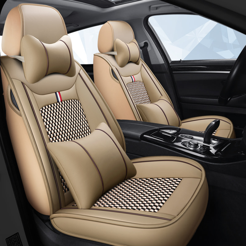Leather Seat Covers for Cars Mesh Breathable Seat Cushion