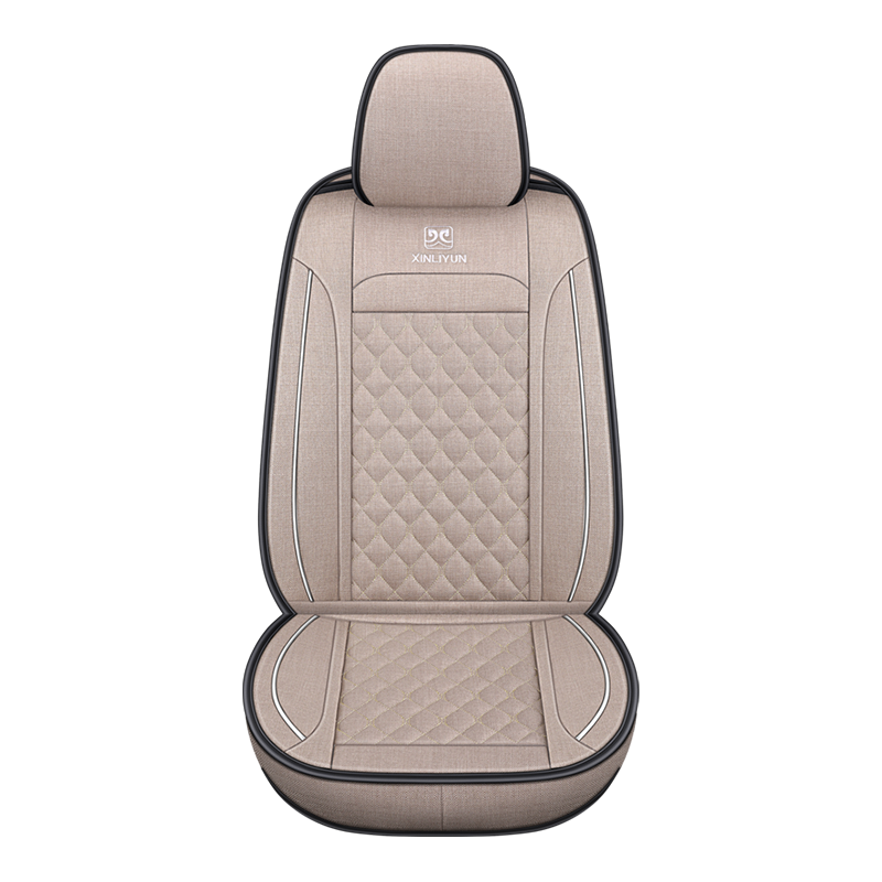 Deluxe Faux Leather Full Coverage Car Seat Cover Anti-Slip Universal Fits for Sedans SUV Pick-up Truck with Headrests