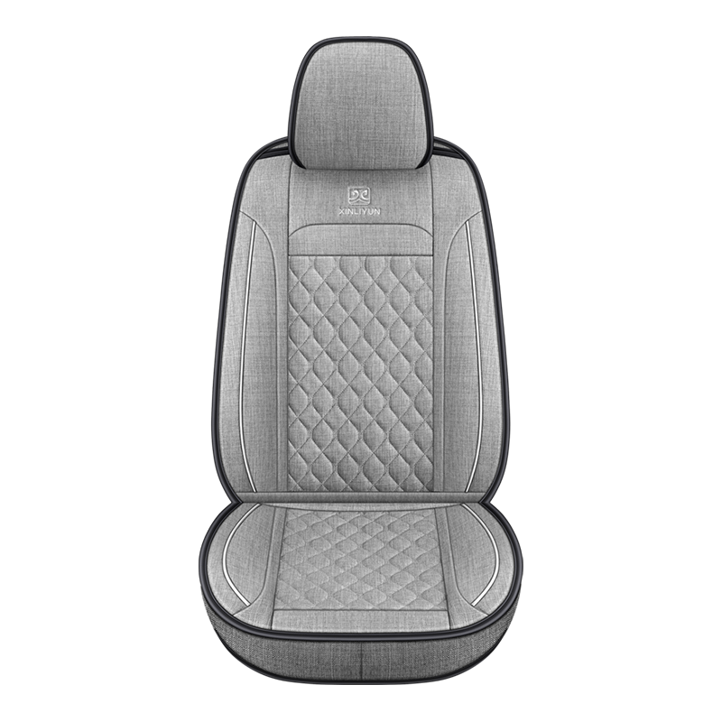 Deluxe Faux Leather Full Coverage Car Seat Cover Anti-Slip Universal Fits for Sedans SUV Pick-up Truck with Headrests